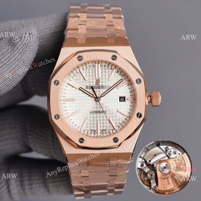 Swiss Quality Audemars Piguet Royal Oak 41mm 15400 Watch Citizen 8215 Rose Gold